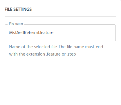 File Settings