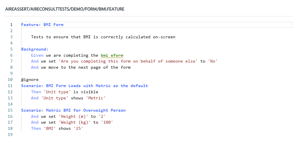 Test Editor